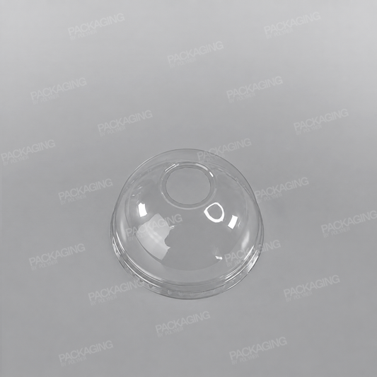 Go-Pak Clear rPET Domed Lid - 9oz Closed/No Hole