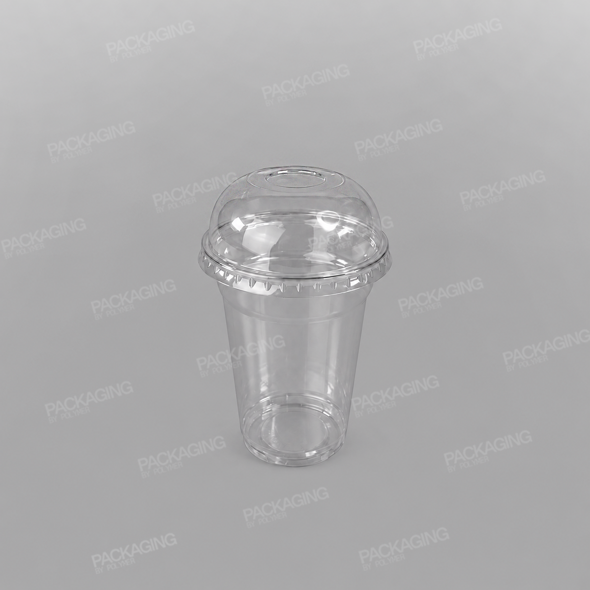 Go-Pak Clear rPET Domed Lid - 9oz Closed/No Hole