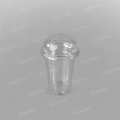 Go-Pak Clear rPET Domed Lid - 9oz Closed/No Hole