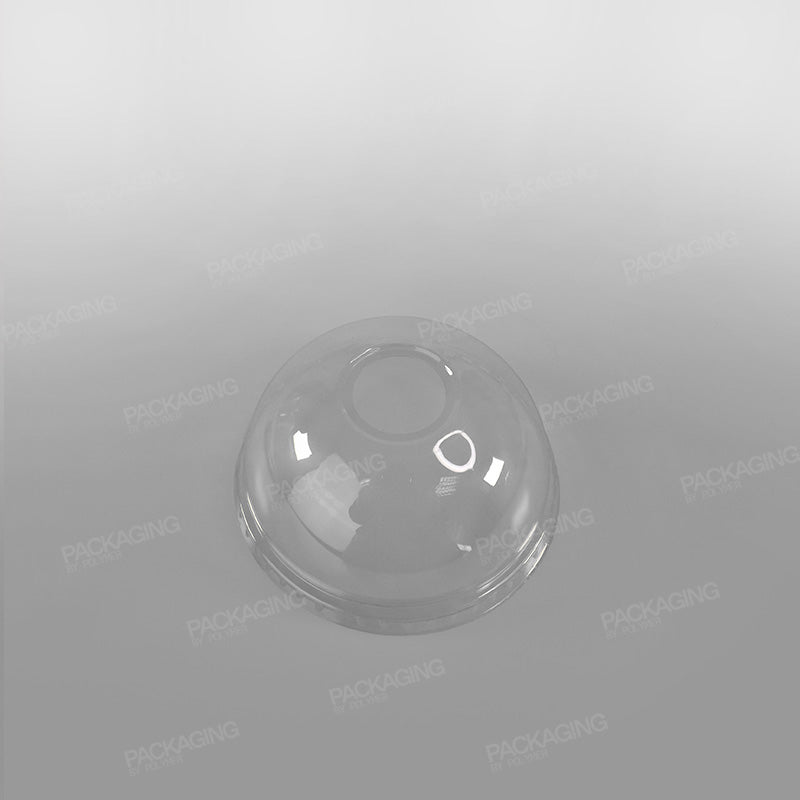 Go-Pak Clear rPET Domed Lid - 9oz Closed/No Hole