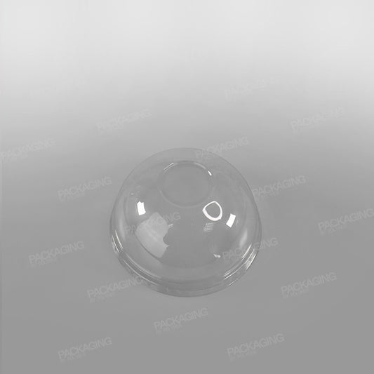 Go-Pak Clear rPET Domed Lid - 9oz Closed/No Hole