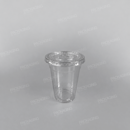 Recycled Plastic Flat Lid With Straw Slot To Fit 9oz Cup PLC09G