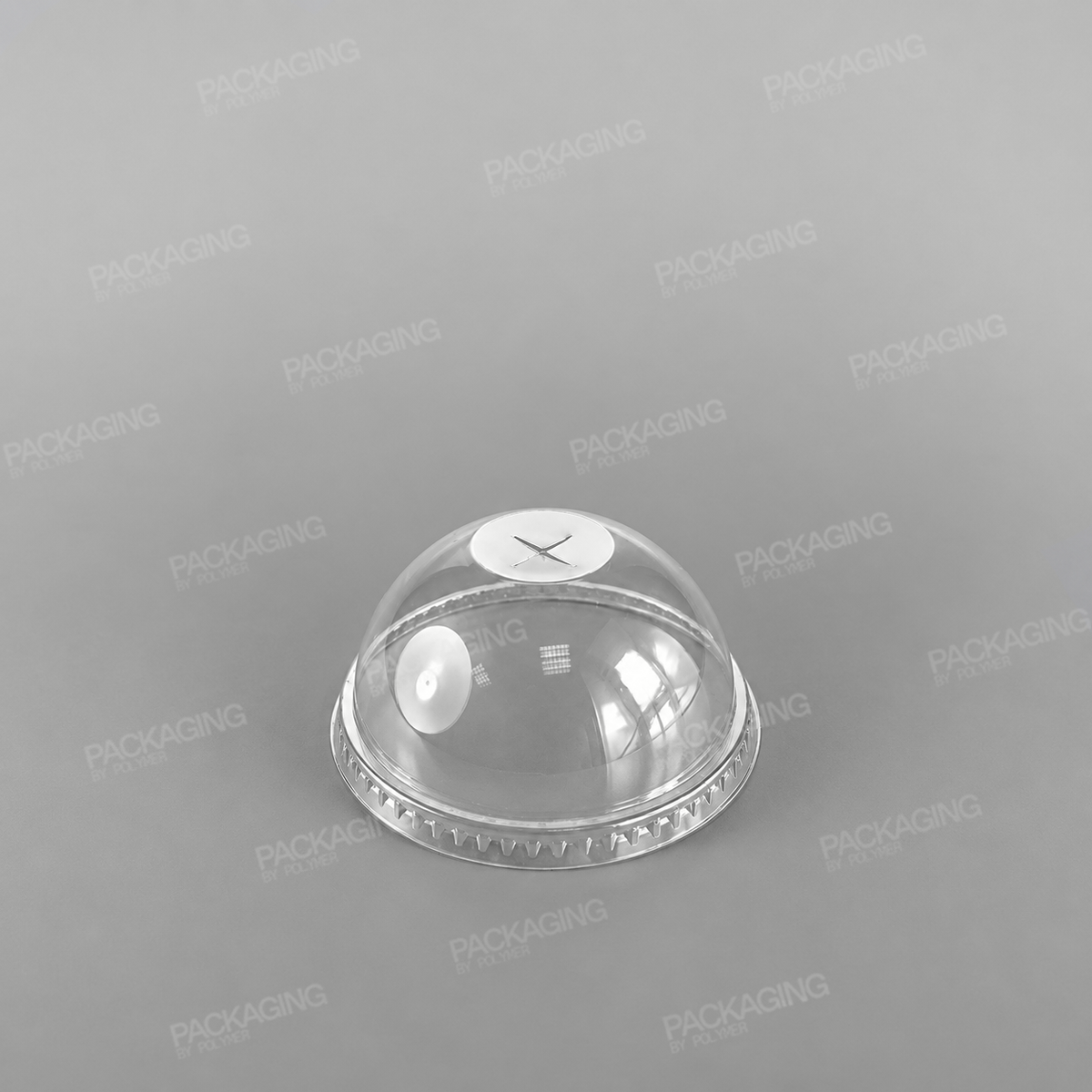 Somoplast Clear Domed Lid With Straw Slot To Fit 400ml,500ml & 660ml Cups