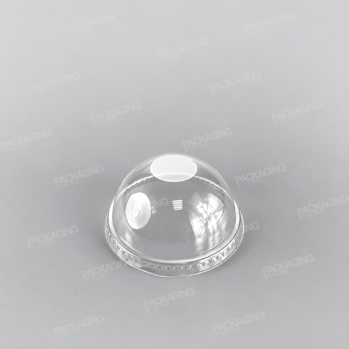 Somoplast Clear Domed Lid Closed/No Hole