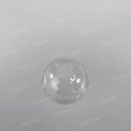 Recycled Plastic Domed Lid With Hole To Fit 12oz Cup PLC11G