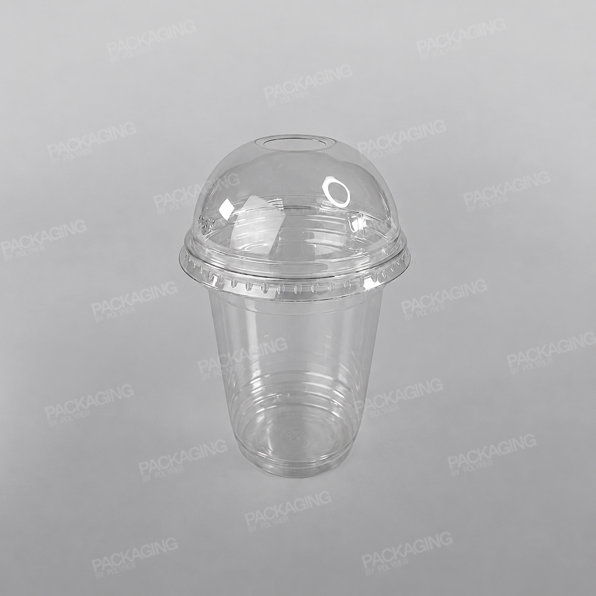 Recycled Plastic Domed Lid With Hole To Fit 12oz Cup PLC11G