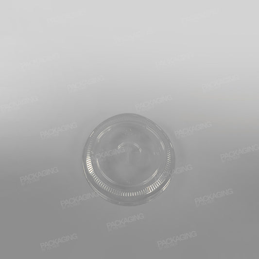 Recycled Plastic Flat Lid With Straw Slot To Fit 12oz Cup PLC11G