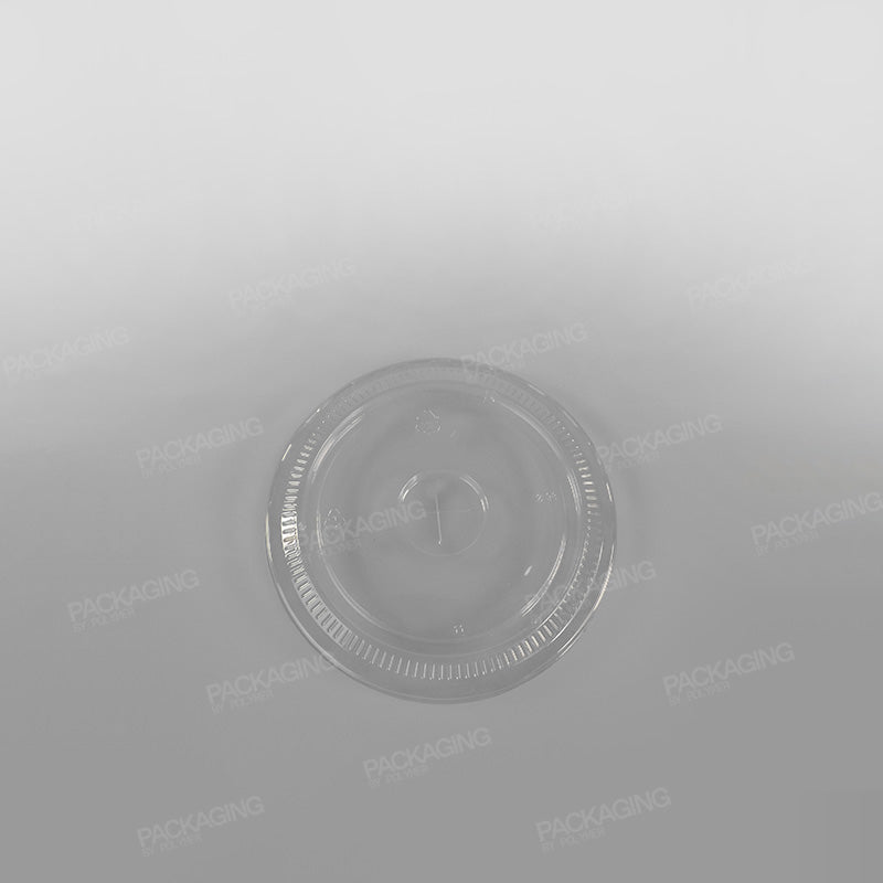 Recycled Plastic Flat Lid With Straw Slot To Fit 16-20oz Cups PLC12G, PLC13G