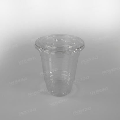 Recycled Plastic Flat Lid With Straw Slot To Fit 16-20oz Cups PLC12G, PLC13G