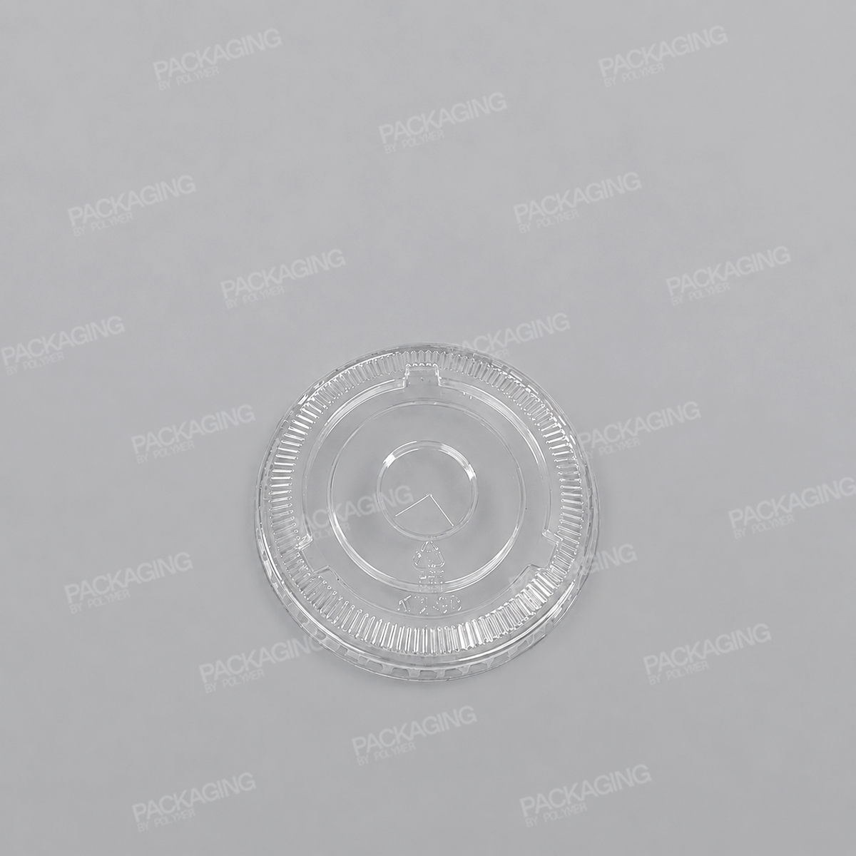 Clear PET Flat Lid With Straw Slot For U Shape Bubble Tea Cup