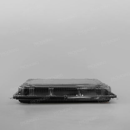 Plastic Platter Rectangular Black Base - 36x26cm