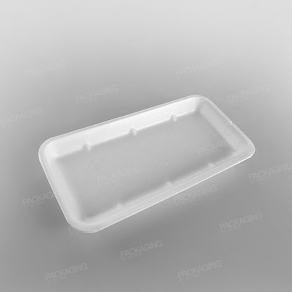 Middlewich [M8] Polystyrene White Tray - 267x133x16mm