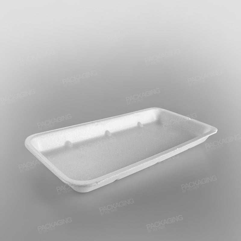 Middlewich [M8] Polystyrene White Tray - 267x133x16mm