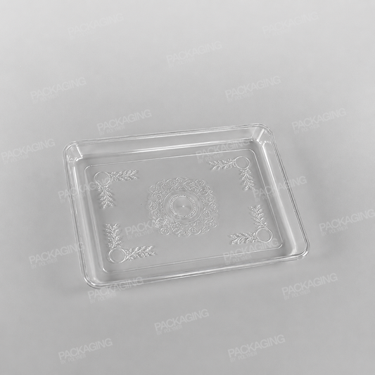Plastic Rectangular Tray Clear
