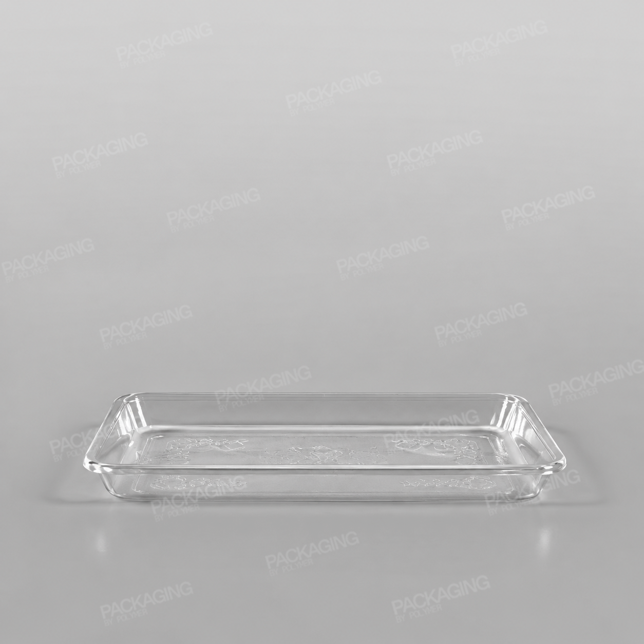 Plastic Rectangular Tray Clear