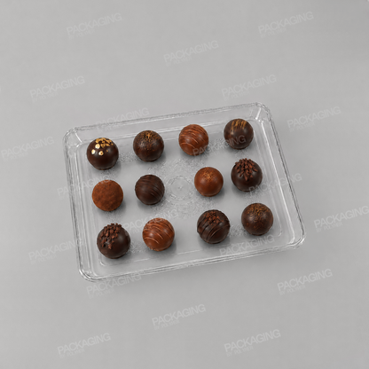 Plastic Rectangular Tray Clear