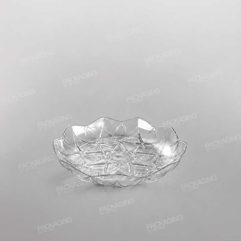 Plastic Round Tray Clear
