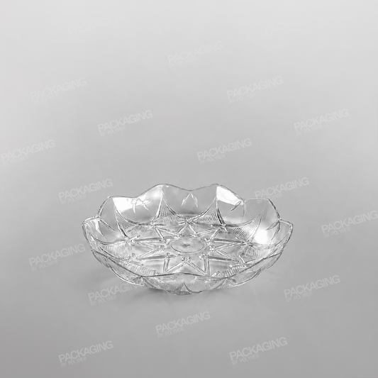 Plastic Round Tray Clear