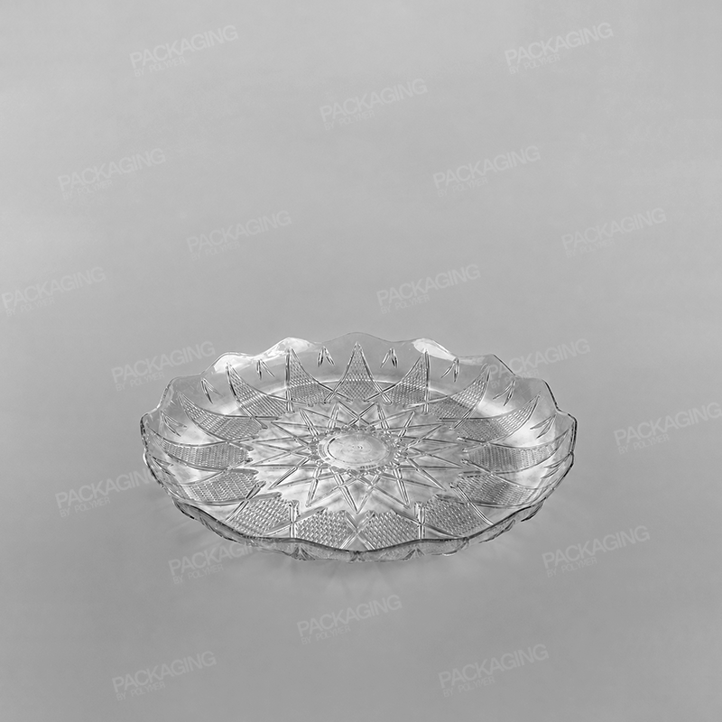 Plastic Round Tray Clear