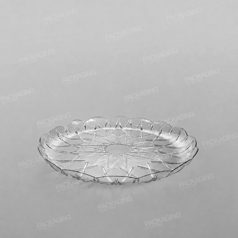 Plastic Round Tray Clear