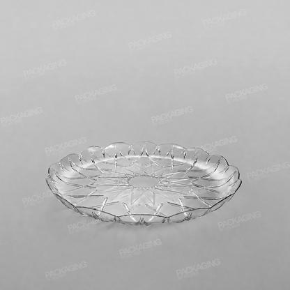 Plastic Round Tray Clear