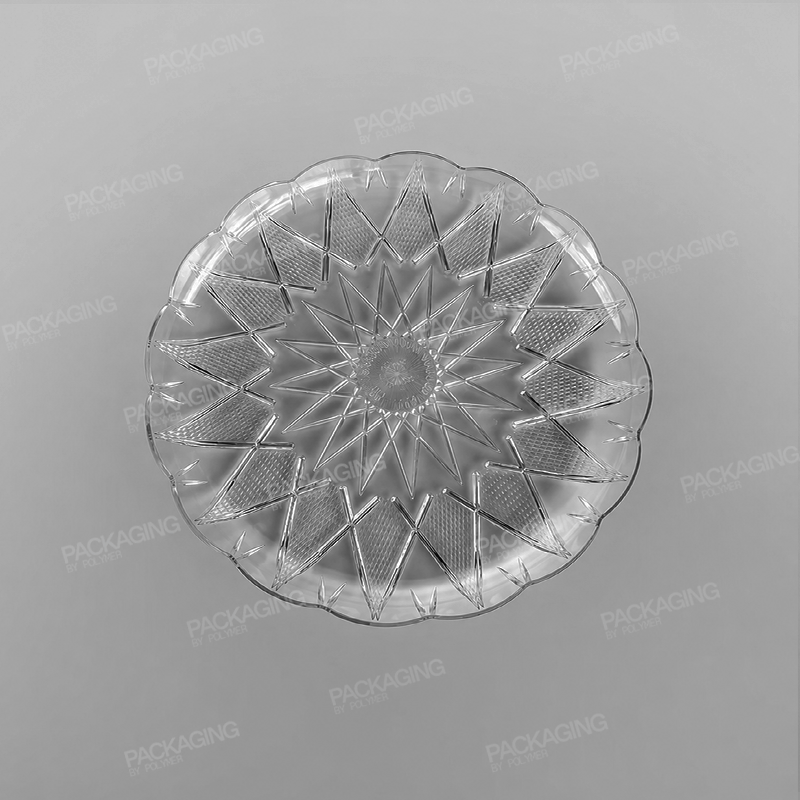 Plastic Round Tray Clear