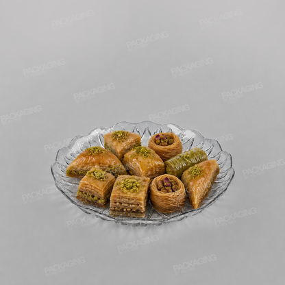 Plastic Round Tray Clear