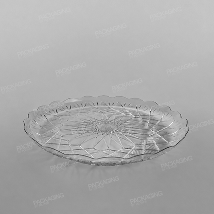 Plastic Round Tray Clear