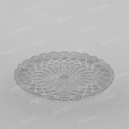 Plastic Round Tray Clear