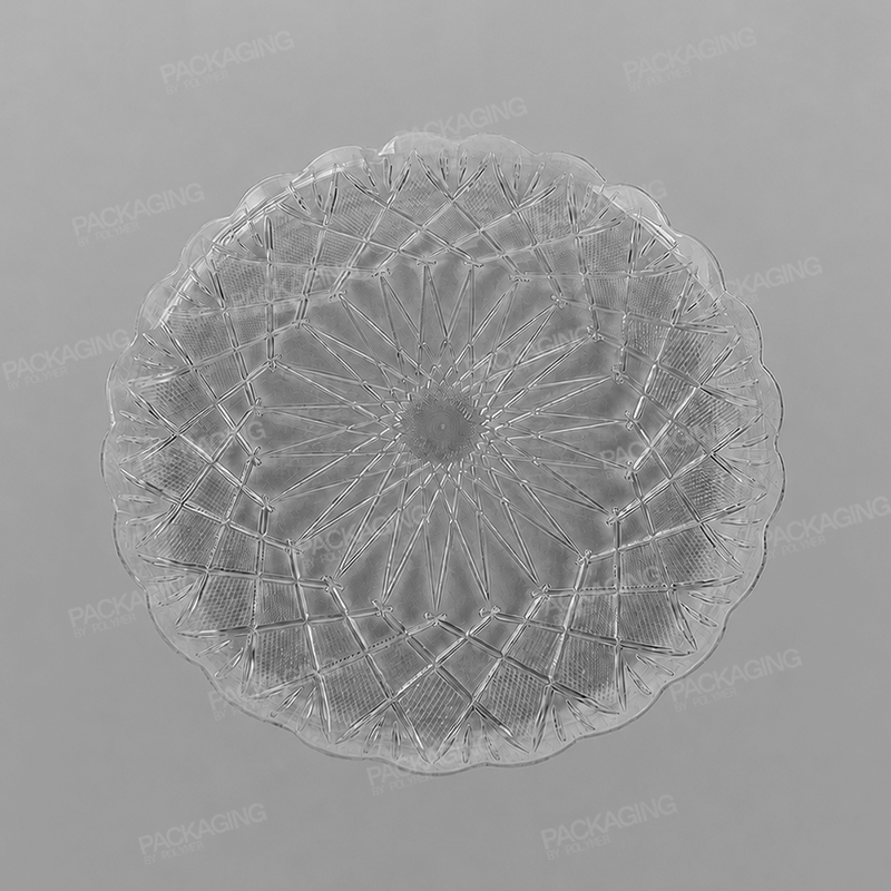 Plastic Round Tray Clear