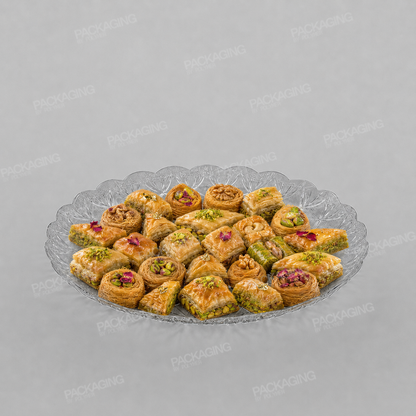 Plastic Round Tray Clear