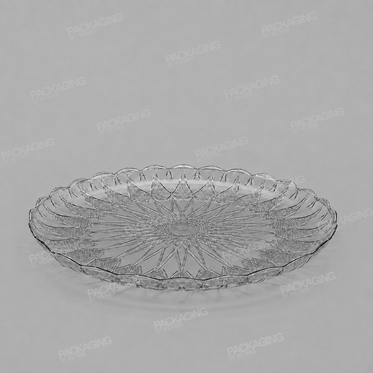 Plastic Round Tray Clear