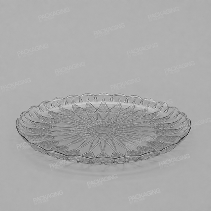 Plastic Round Tray Clear