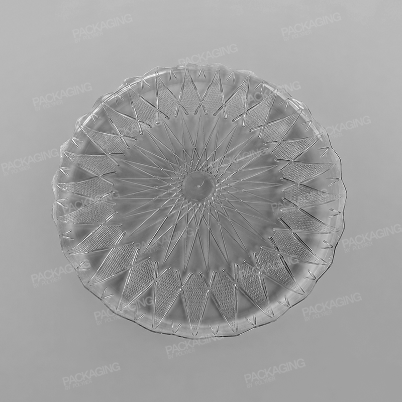 Plastic Round Tray Clear