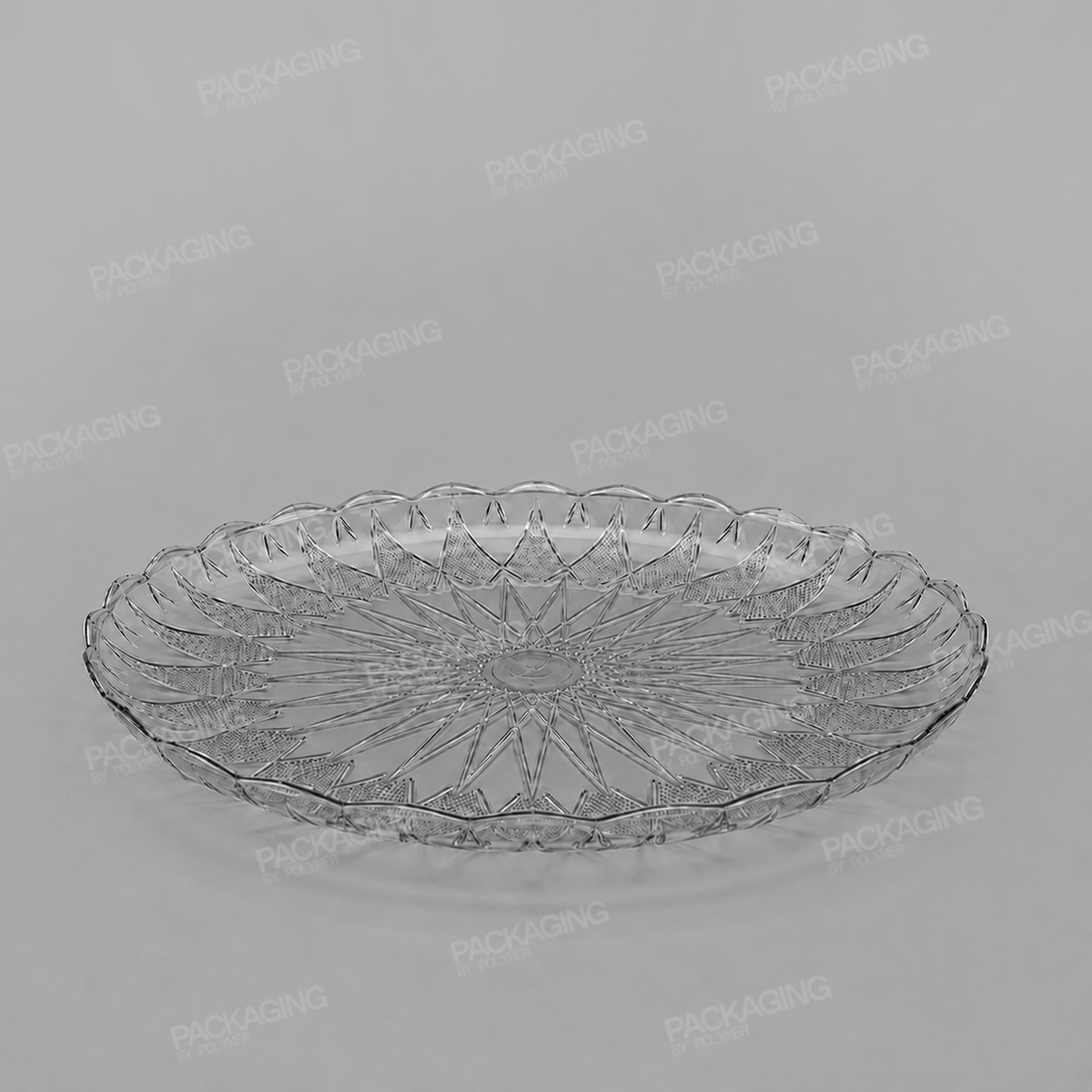 Plastic Round Tray Clear