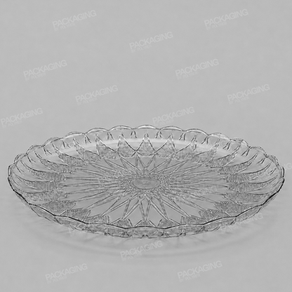 Plastic Round Tray Clear