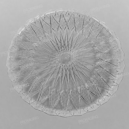 Plastic Round Tray Clear