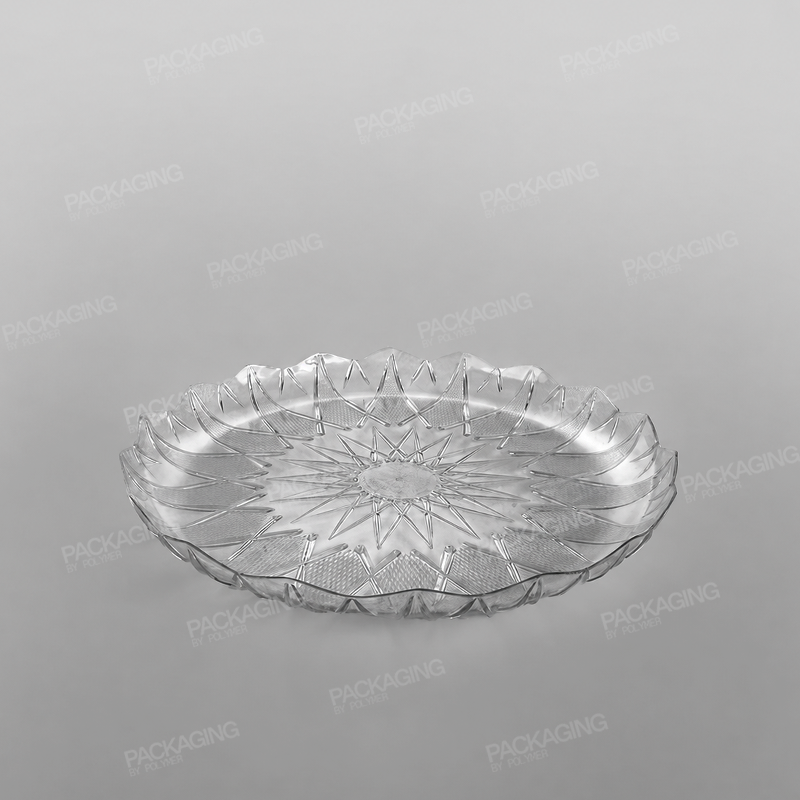 Plastic Round Tray Clear