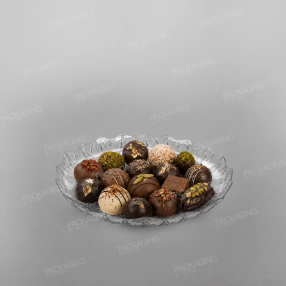 Plastic Round Tray Clear