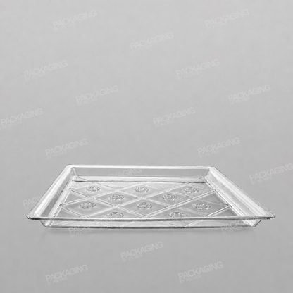 Plastic Square Tray Clear