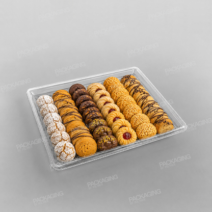 Plastic Rectangular Tray Clear