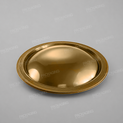 Plastic Gold Domed Presentation Plates - 290 x 290 x 35mm Internal