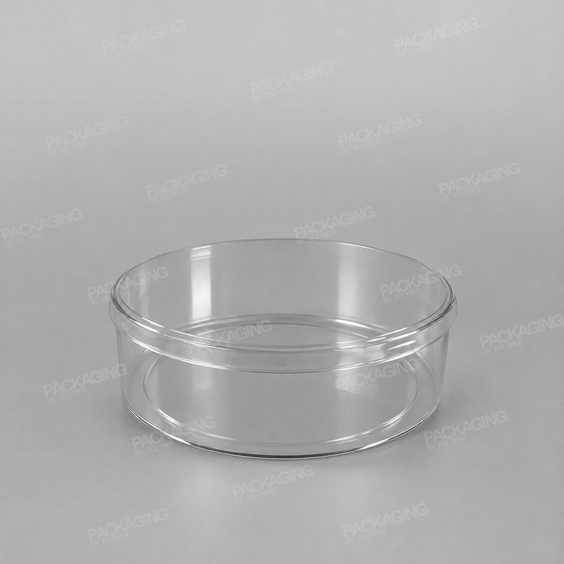 Clear Round Plastic Dessert/ Biscuit Presentation Box