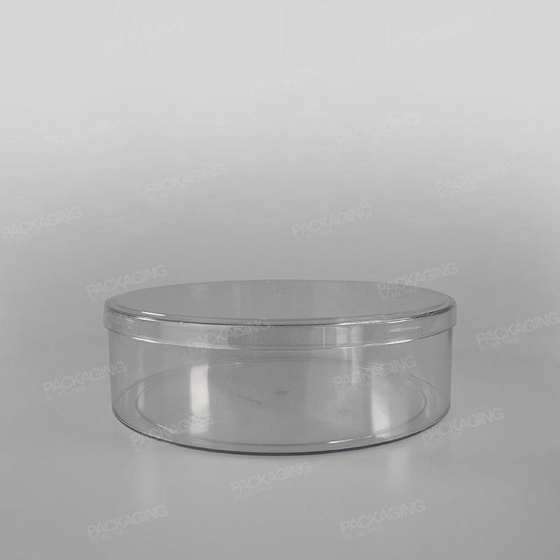 Clear Round Plastic Dessert/ Biscuit Presentation Box