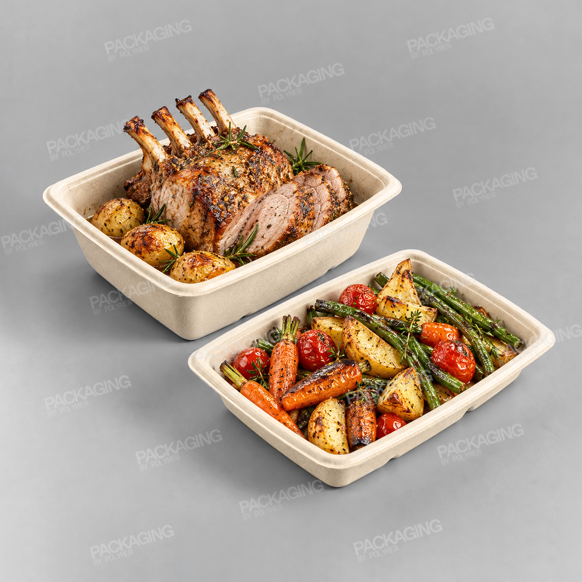 Sabert Rectangular Pulp Container