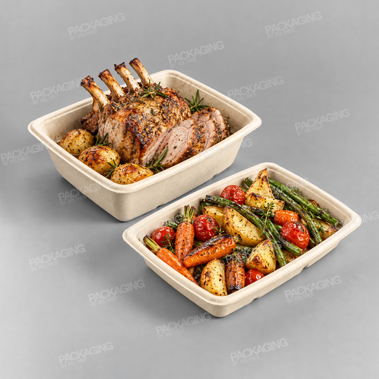 Sabert Rectangular Pulp Container