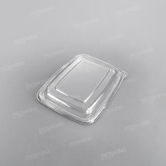 Sabert rPET Lid For Rectangular Pulp Containers