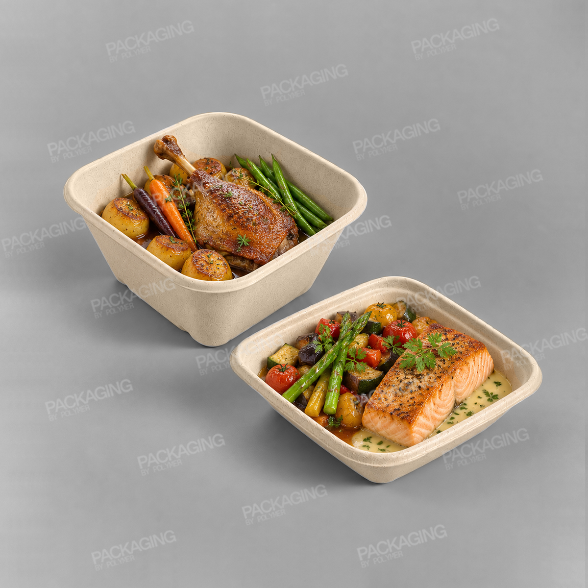 Sabert Wide Square Pulp Bowl