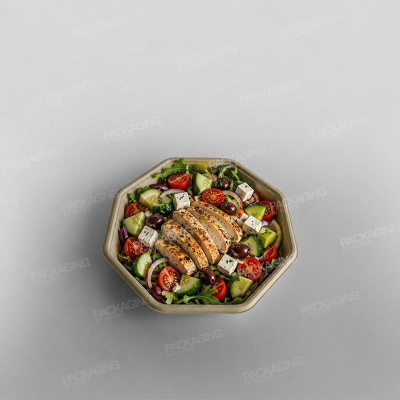Sabert Octagonal Pulp Plate - 830ml