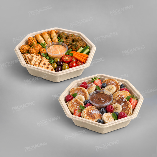 Sabert Octagonal Pulp Plate - 830ml